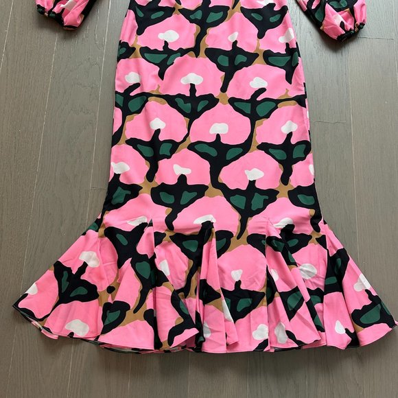 NWT Rhode Blair Dress Pink Crepe Rose Bloom Rosebloom Size 6 NEW - Picture 3 of 10